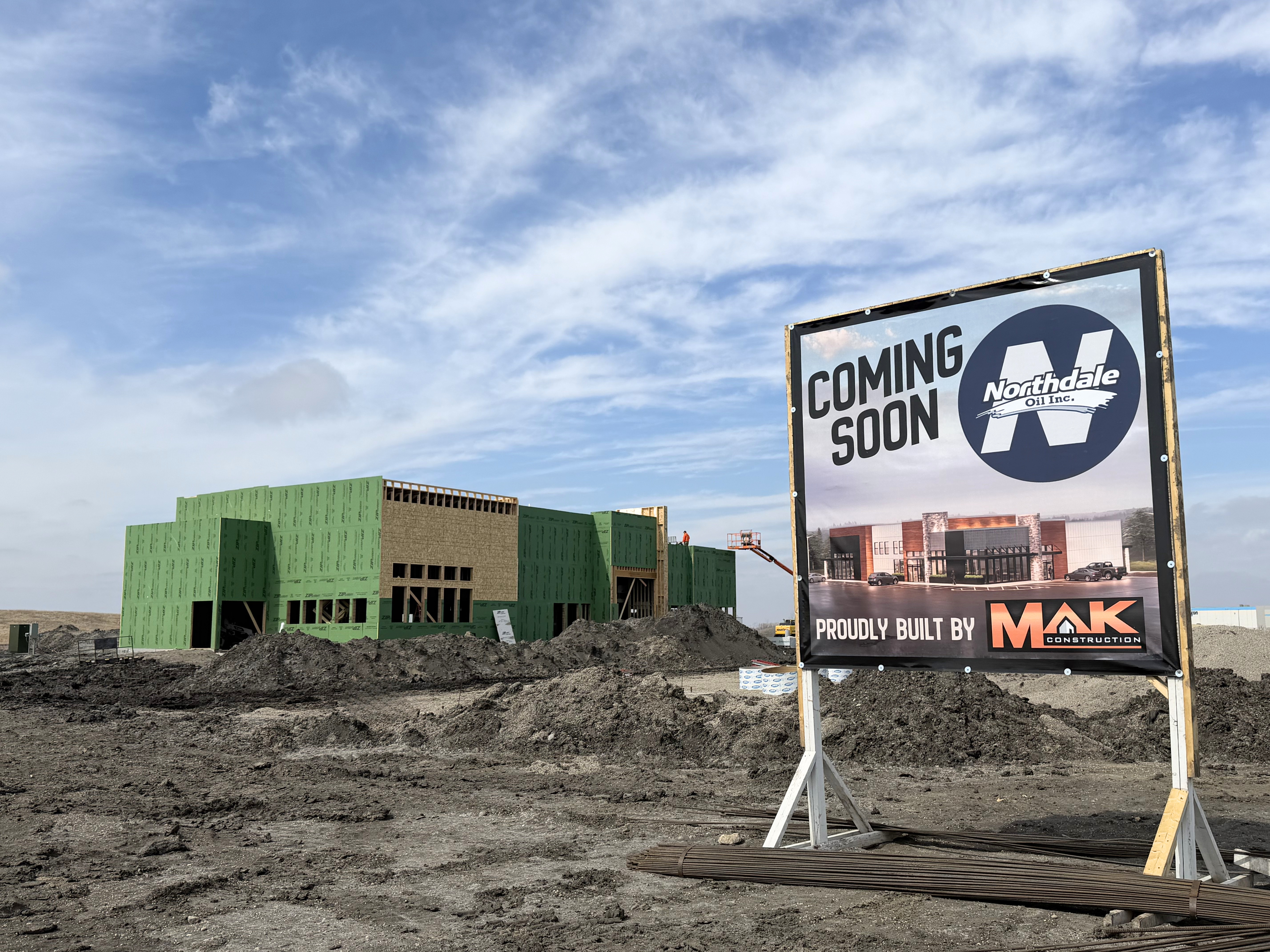 Northdale Oil Travel Center under construction