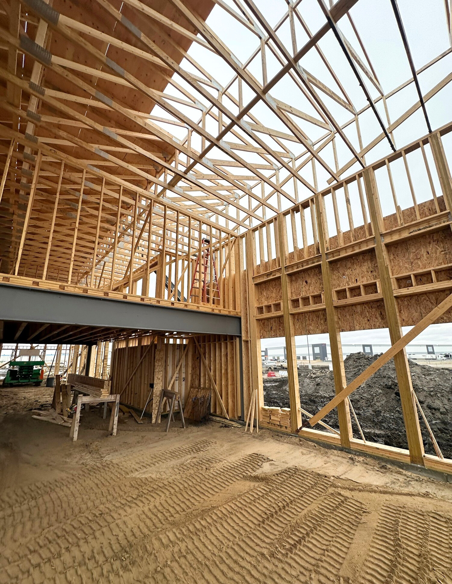 Peplinski Construction framing on the Northdale job