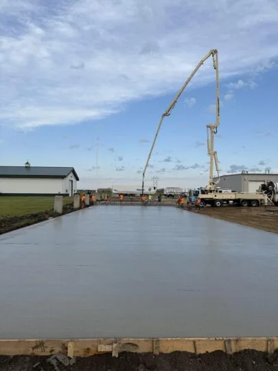 Concrete pouring